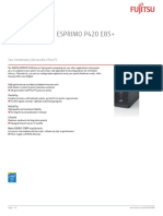 FUJITSU Desktop ESPRIMO P420 E85+: Data Sheet