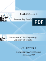 Calculus Ii: Lecturer: Eng Fuaad Abdirizak Elmi