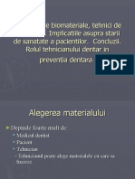 curs 13 Folosirea de biomateriale,   tehnici de prelucrare 2017