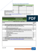 2020 NHSN Urinary Tract Infection (UTI) Checklist