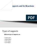 Types of Supports and Its Reactions