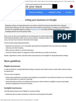 Guidelines For Representing Your Business On Google - Google My Business Help PDF
