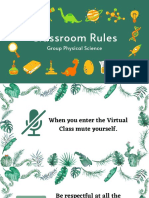 Classroom Rules: Group Physical Science