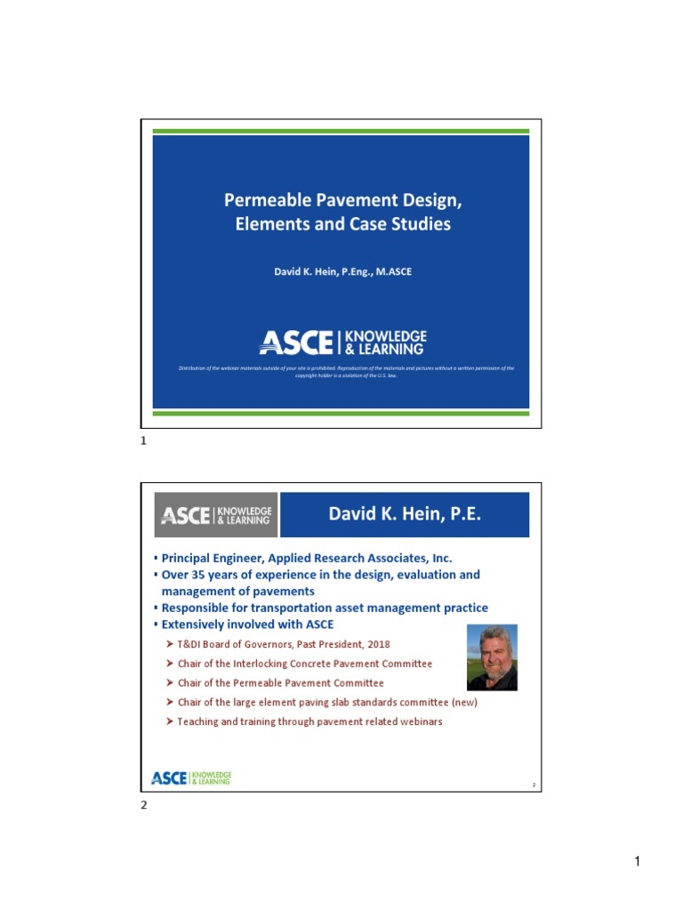Permeable Pavement Design Elements and Case Studies | PDF | Road ...