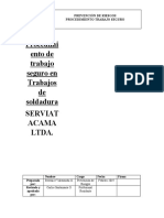 Procedimiento de Trabajo Seguro en Trabajos de Soldadura