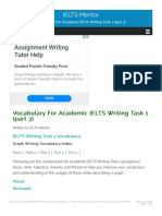 Vocabulary For Academic IELTS Writing Task 1 (Part 3)