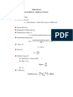 Pengolahan data percobaan 8 Modulus Young