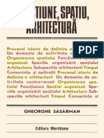 Functiune Spatiu Arhitectura Gheorghe Sasarman PDF