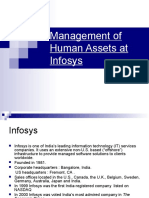 Management of Human Assets at Infosys