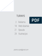 Turinys: 2 Reklama 18 Web Dizainas 21 Spauda 29 Iliustracijos