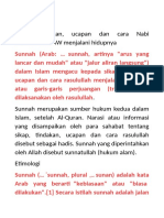 Definisi Sunnah