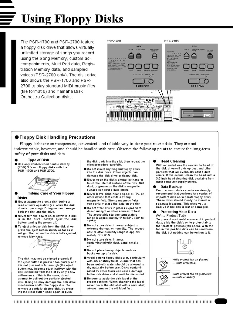 Using Floppy Disks: Floppy Disk Handling Precautions | PDF | Floppy ...