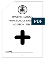 Baobab School Home School Package Addition STD 3