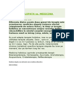 MEDICINA ALOPATA Vs MEDICINA HOLISTICA - ALTERNATIVA