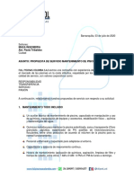 Propuesta de Servicio Mantenimiento Edif Areya PDF