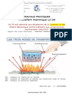 l3 CM TP - Transfert - Thermique 2020 PDF