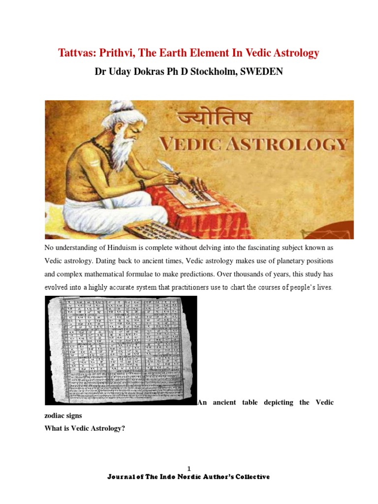 Vedic Astrology PDF PDF Hindu Astrology Horoscope