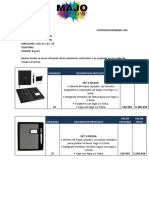 Cotizacion Alcancias y Agendas M.P PDF