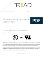 UL Listado vs. UL Reconocido - ¿Cuál Es La Diferencia - Magnetismo de La Tríada