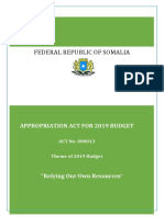 Budget Appropriation Act. No.13 - 2019 Eng. V2