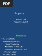 Property Law - Dukeminier Chap2C - Gifts - PP