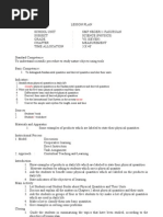 Lesson Plan Science Grade 7