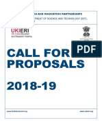 UKIERI-DST Call For Proposals 2018-19 - Final