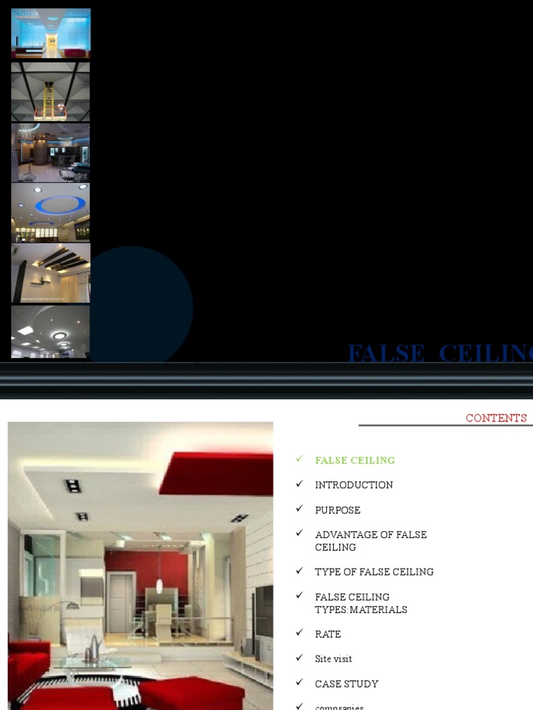 False Ceiling | PDF | Drywall | Ceiling