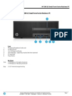 Quickspecs: HP 280 G2 Small Form Factor Business PC