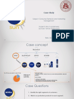 Case Study: Subject: Consumer Behavior and Marketing Management