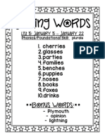 Spelling List 15