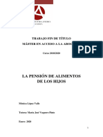 La Pensión de Alimentos de Los Hijos PDF