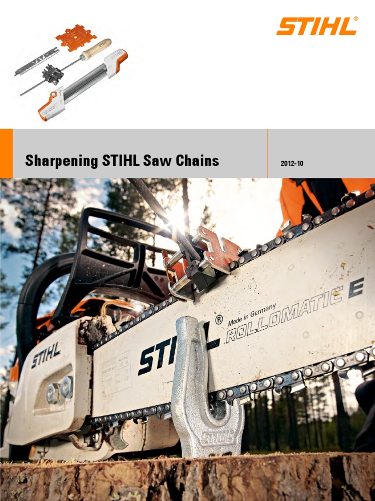Sharpening STIHL Saw Chains PDF PDF Manufactured Goods Nature