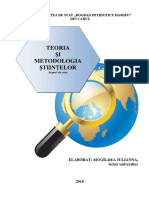 Suport de Curs Teoria Și Metodologia Științelor