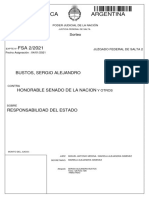 Demanda de Gómez Centurión Contra El Estado Por La Promulgación Del Aborto