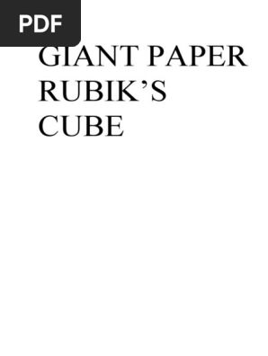 Giant Rubik's Cube