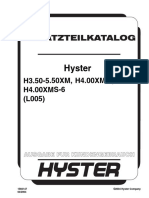 Hyster H3.50-5.50XM (L005) parts manual