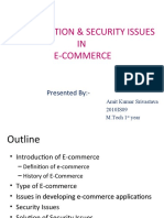 Introduction & Security Issues IN E-Commerce: Presented By