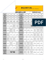 Test Time: Time Table Kips Matric Campus 11-A New