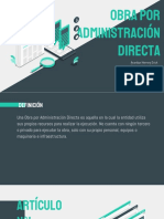 Obra Por Administración Directa 1 PDF