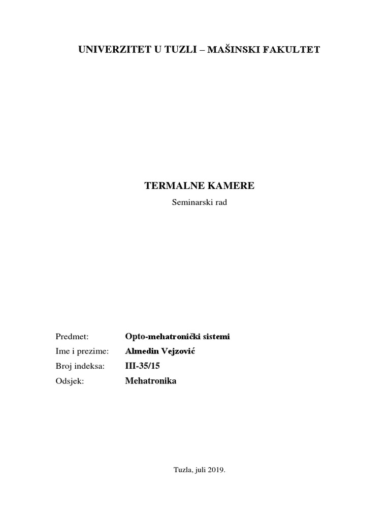 Termalne Kamere | PDF