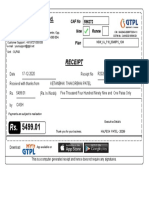 Receipt: GTPL Broadband Pvt. LTD