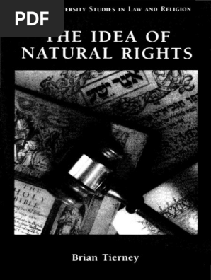 Brian Tierney The Idea Of Natural Rights Pdf Pdf Rights Idea