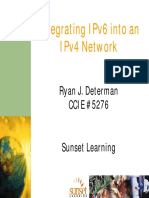Integrating IPv6 Into An IPv4