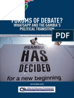 Forums of Debate?: Whatsapp and The Gambia'S Political Transition