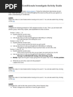 U4l06 Conditionals Investigate