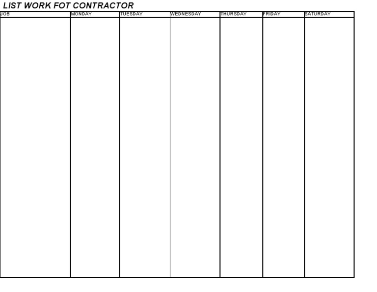 Job Des For Contractor | PDF