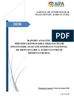 Raport FNDAMR 2020