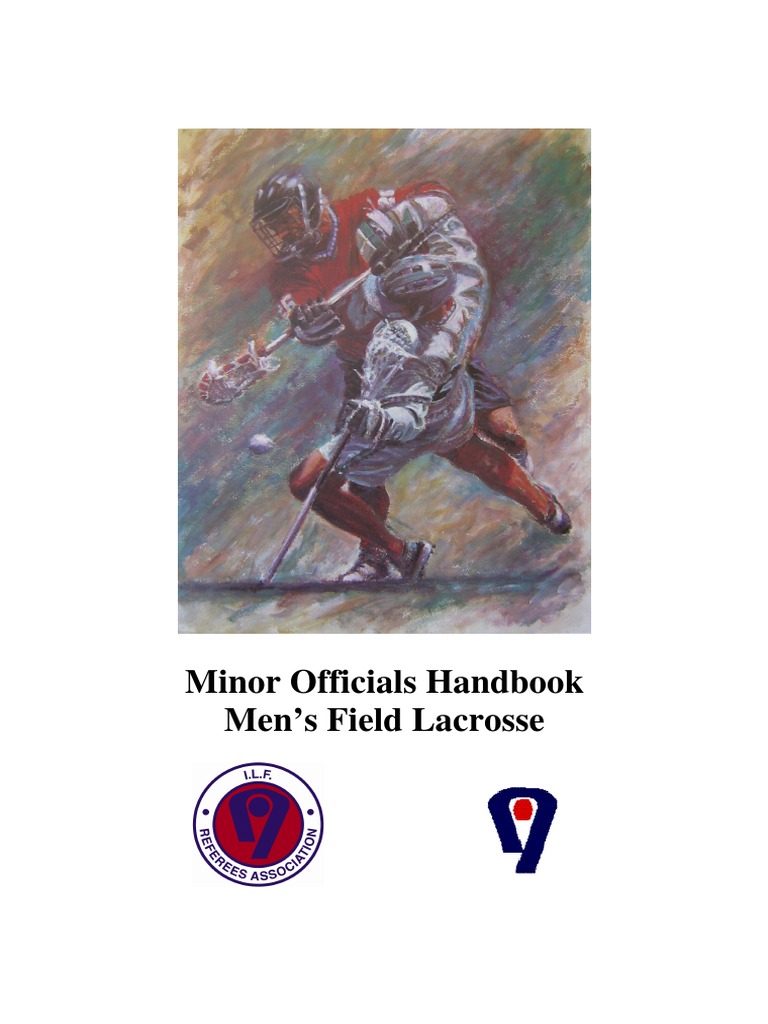 Minor Officials Handbook Men's Field Lacrosse PDF Referee Sports Rules And Regulations