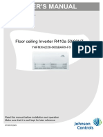 User'S Manual: Floor Ceiling Inverter R410a 50/60HZ